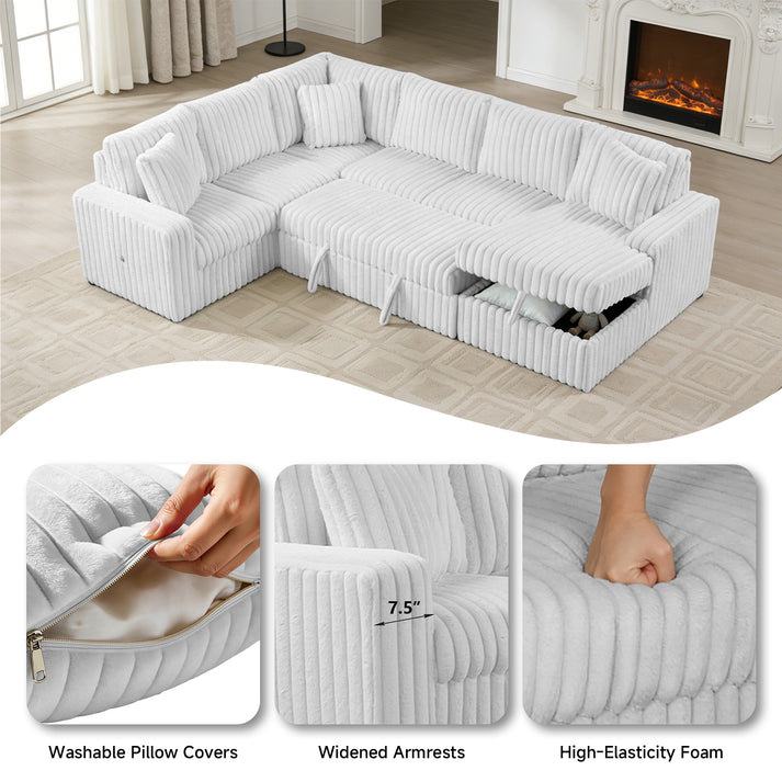 Raha Sectional II Grey