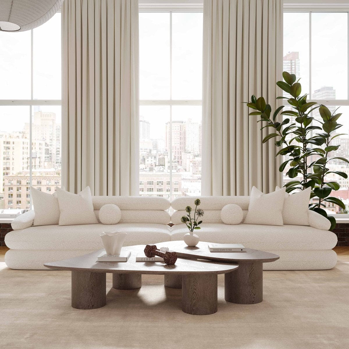 Lulu Cream Boucle Modular Sofa