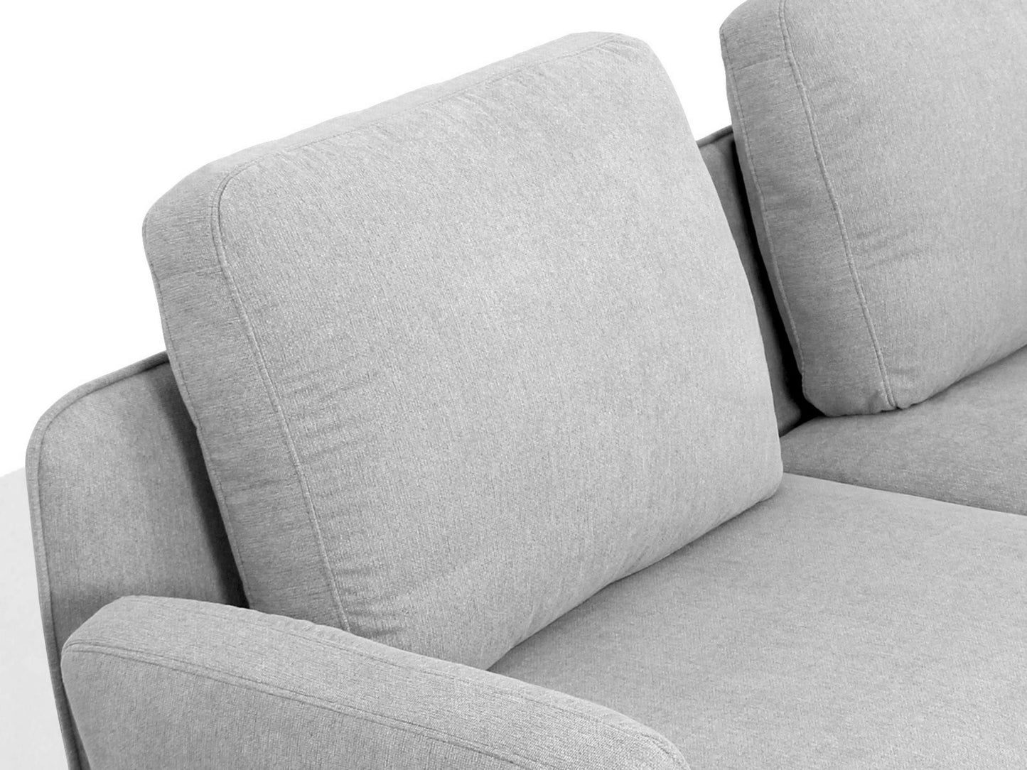 Divani Casa Dolly - Modern Light Grey Fabric Sofa