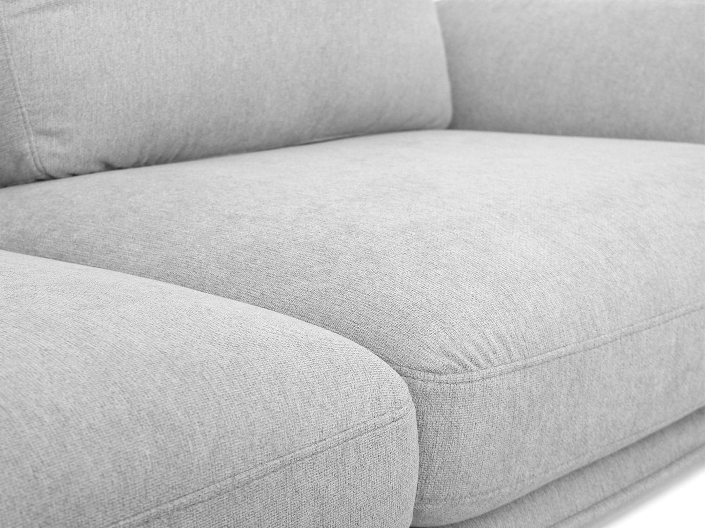 Divani Casa Dolly - Modern Light Grey Fabric Sofa