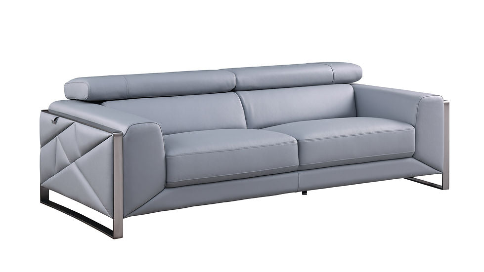 GIORGIO LIGHT BLUE ITALIAN LEATHER