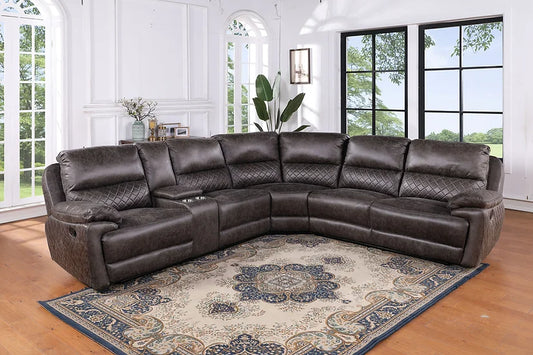 Martino Reclining Sectional Grey