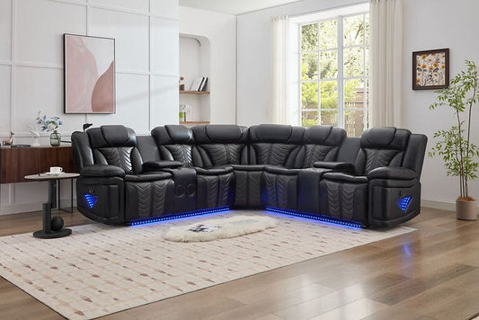 Innova Sectional Black