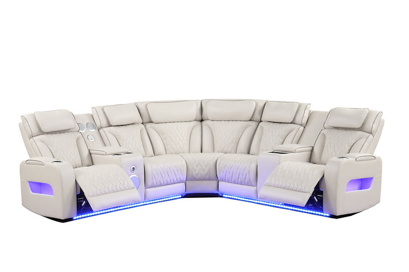 Skyline Power Reclining Sectional (Sand)