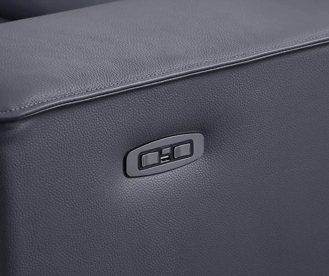 Picasso Power Reclining Sectional 6pcs Grey