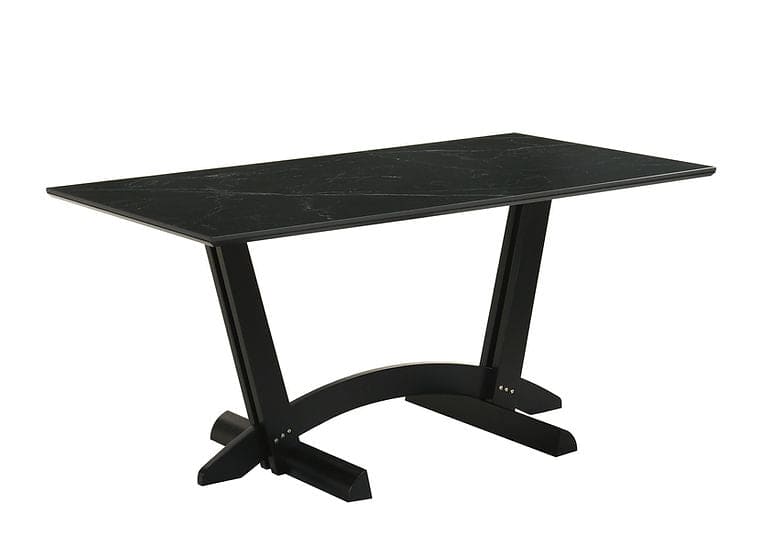 Nava 7 PCS Black Dining Set