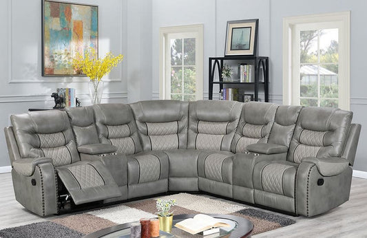 Phoenix II Reclining Sectional GREY
