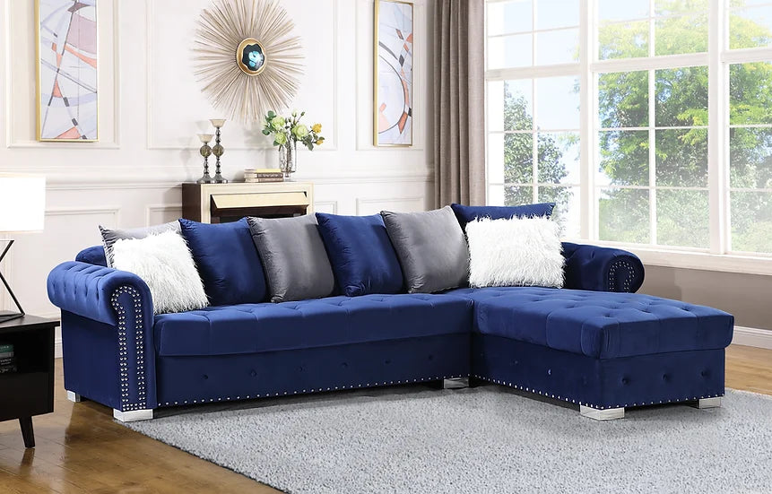 Milan Blue Sectional