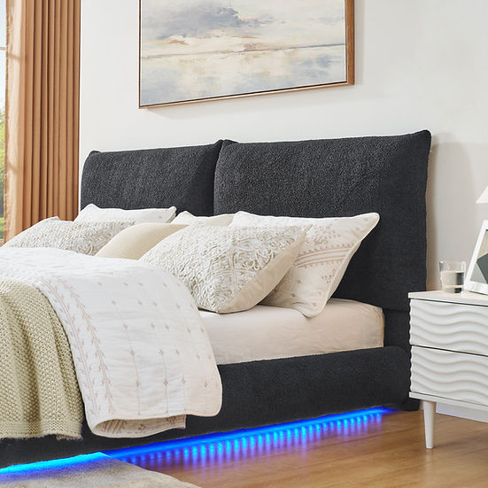 Zima Platform Bed Grey