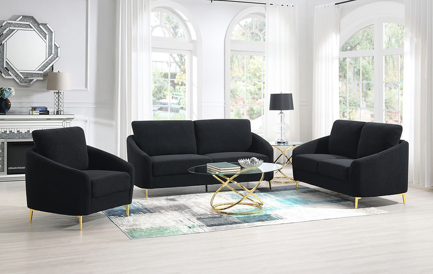 Lila Living room set (Black)