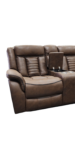 Samuel Reclining Sectional (Brown)