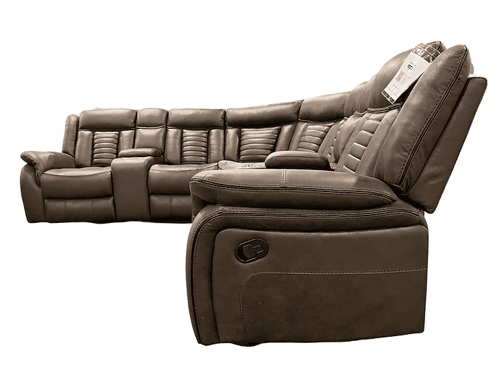 Samuel Reclining Sectional (Brown)