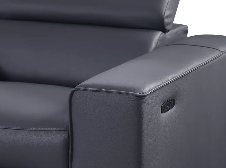 Picasso Power Reclining Sectional 6pcs Grey