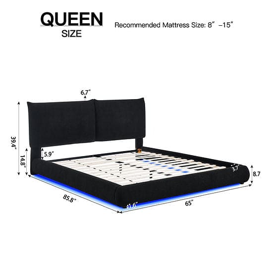 Zima Platform Bed Black