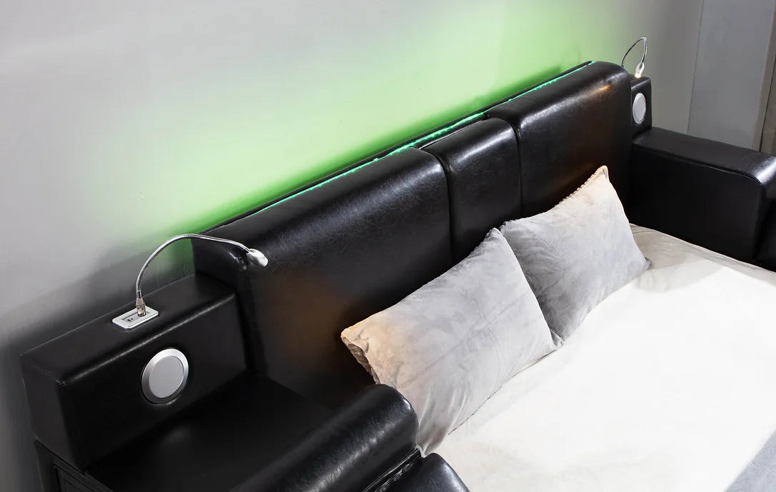 APOLLO QUEEN / KING BED BLACK