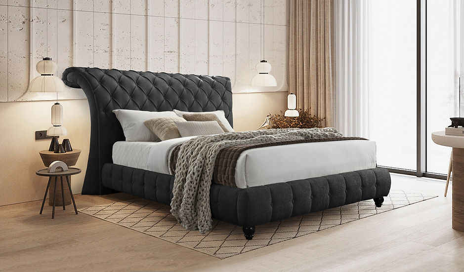 Everly Platform Bed Black