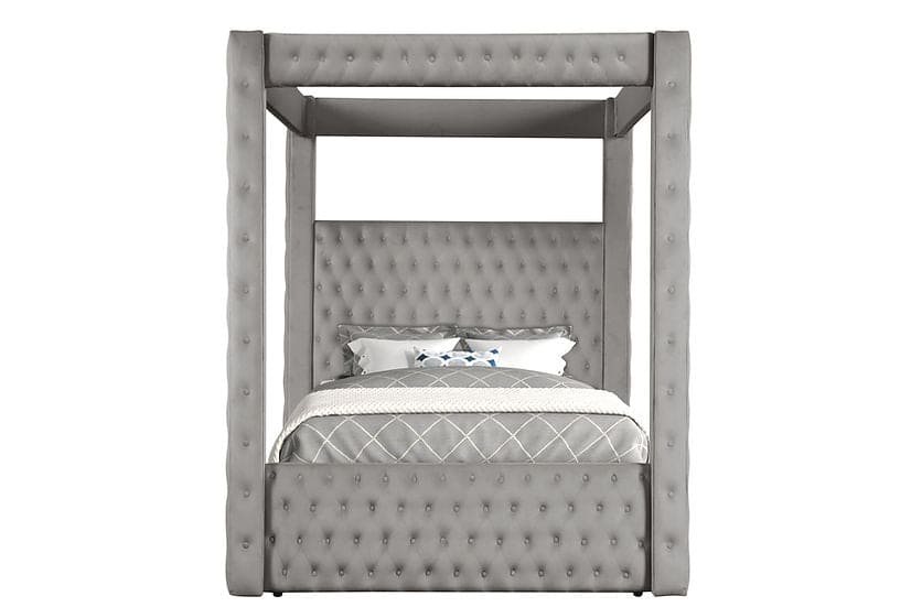 Mansion Canopy Bed Grey