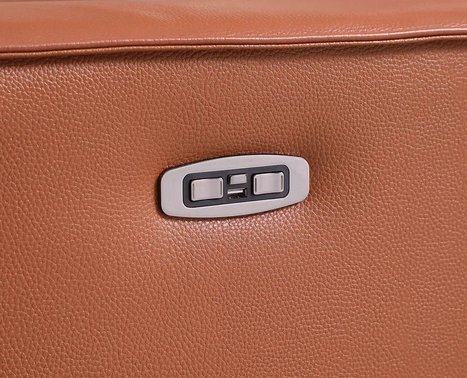 Picasso Power Reclining Sectional 6pcs Caramel
