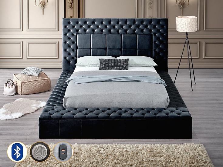 Emerald Storage Bed (Black)