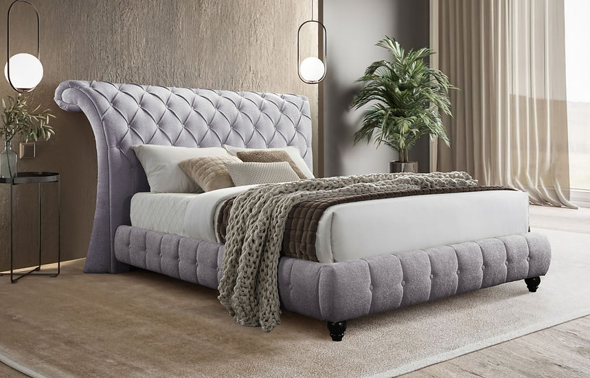 Everly Platform Bed Grey