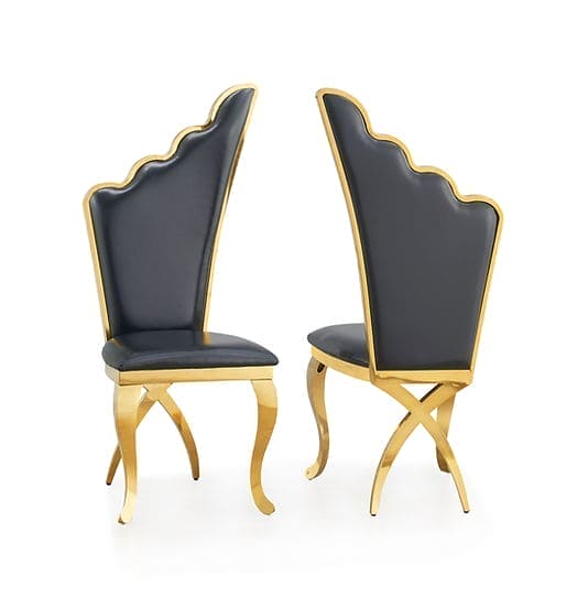 Giovani Dining Table (Black/Gold)
