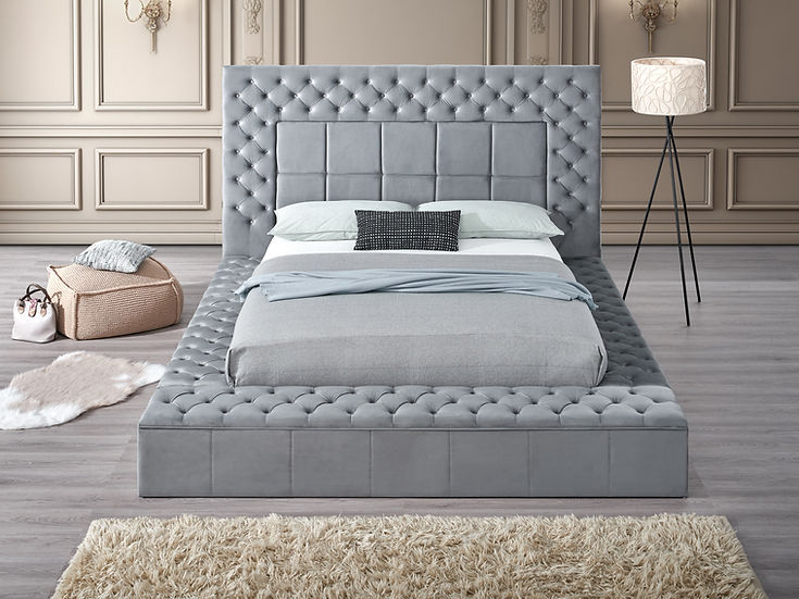 Emerald Storage Bed (GREY)