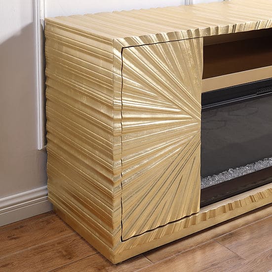 A-F05 Helios Gold Leaf Fireplace