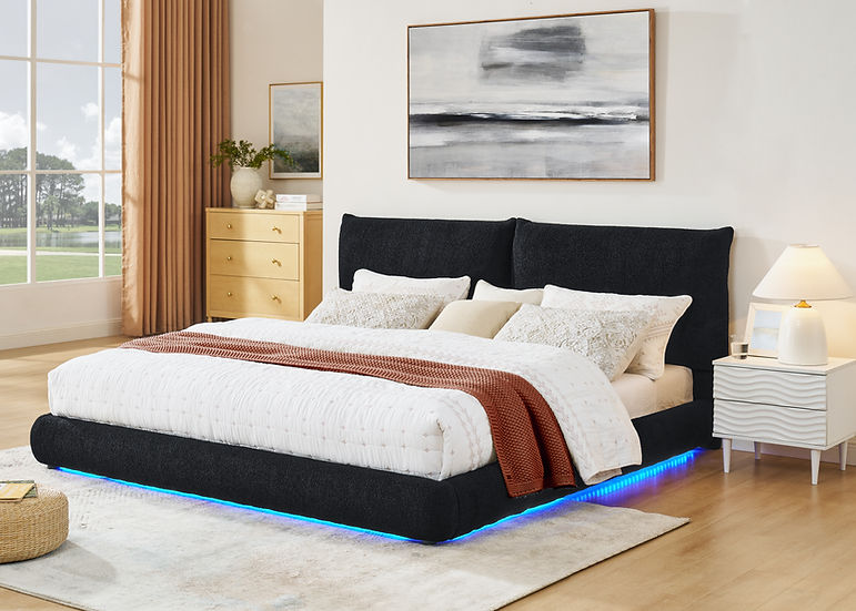 Zima Platform Bed Black