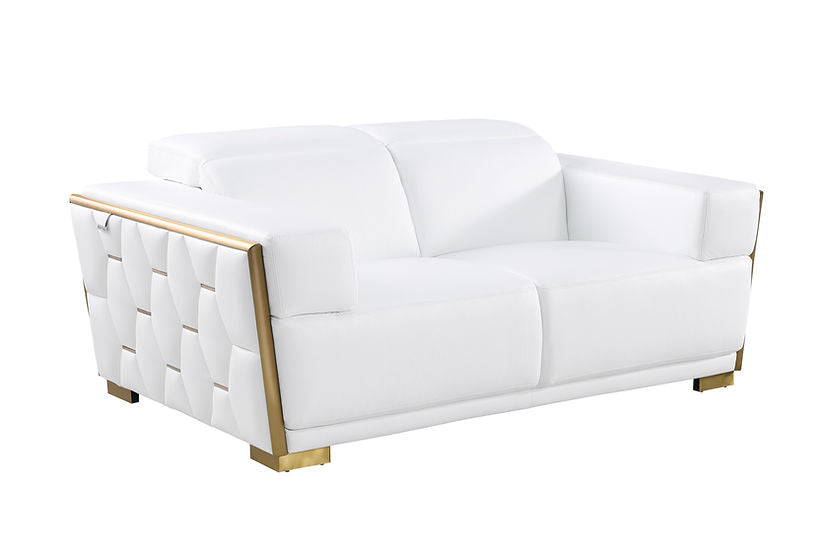 Hexor Living room set (Cream & Gold)