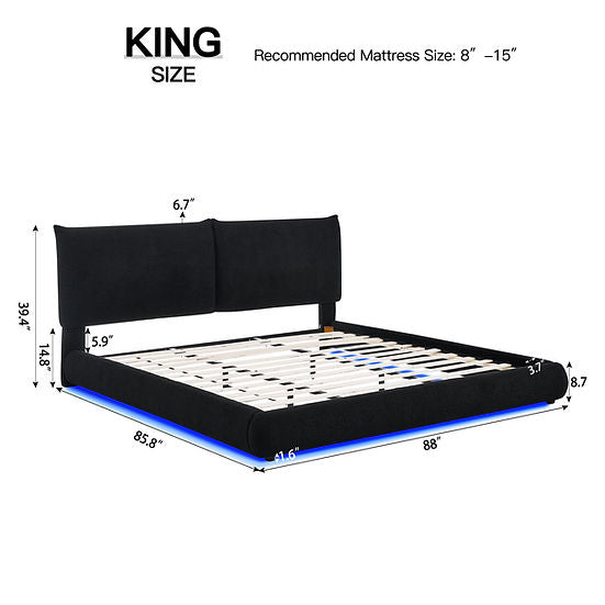 Zima Platform Bed Black