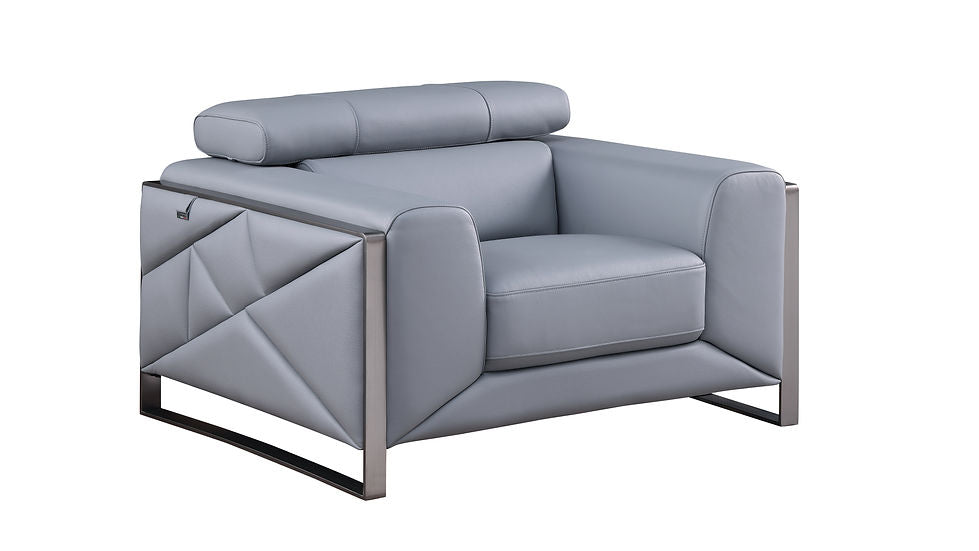 GIORGIO LIGHT BLUE ITALIAN LEATHER