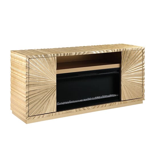 A-F05 Helios Gold Leaf Fireplace