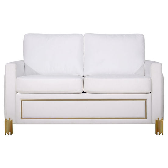 Glamor Living room set White & Gold