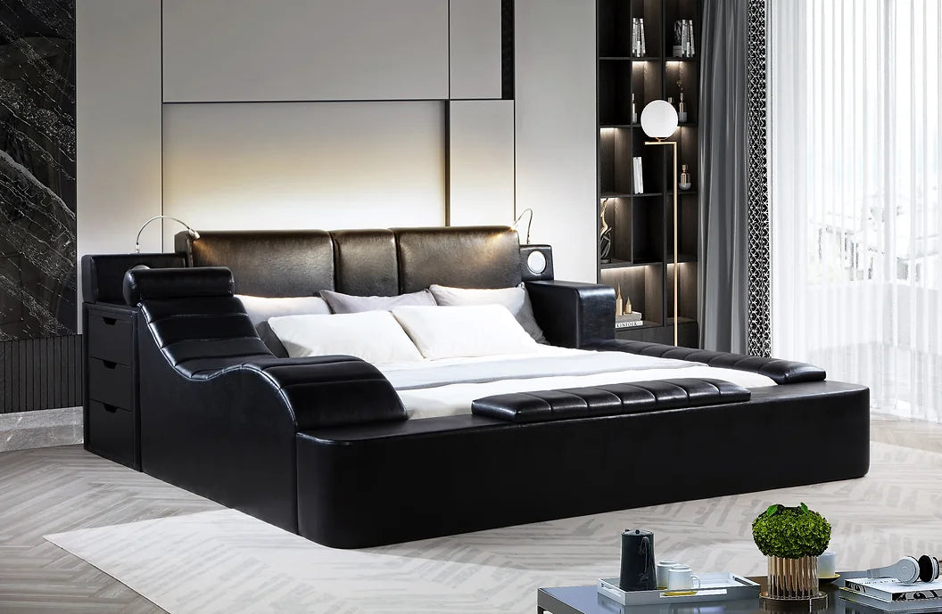 APOLLO QUEEN / KING BED BLACK