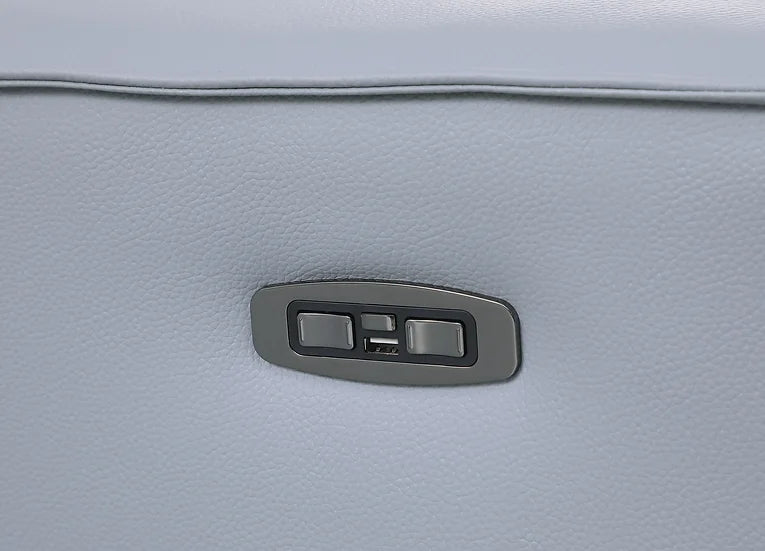 Picasso Power Reclining Sectional 6pcs Blue