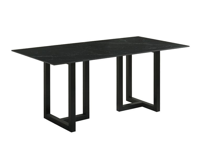 Farrin 7 PCS Black Dining Set