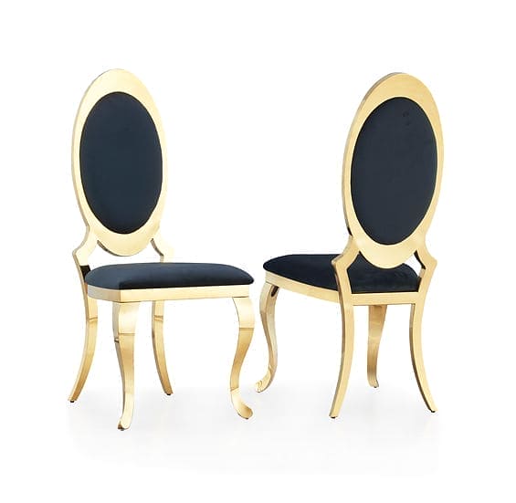 Giovani Dining Table (Black/Gold)