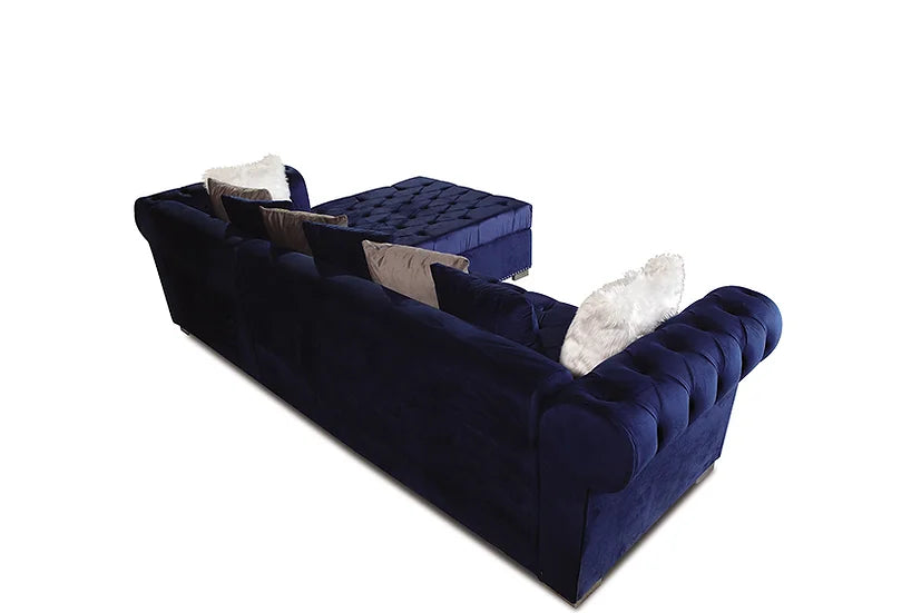 Milan Blue Sectional