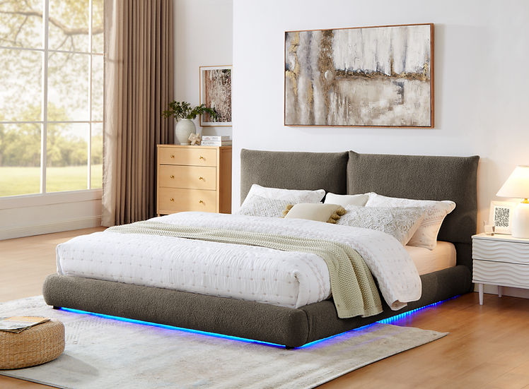 Zima Platform Bed Brown