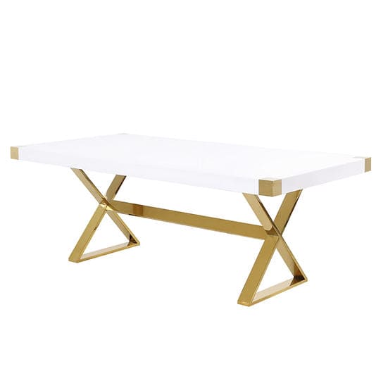 Adel White Dining Table