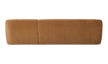 Faye Right Sectional Tan Faux Mohair