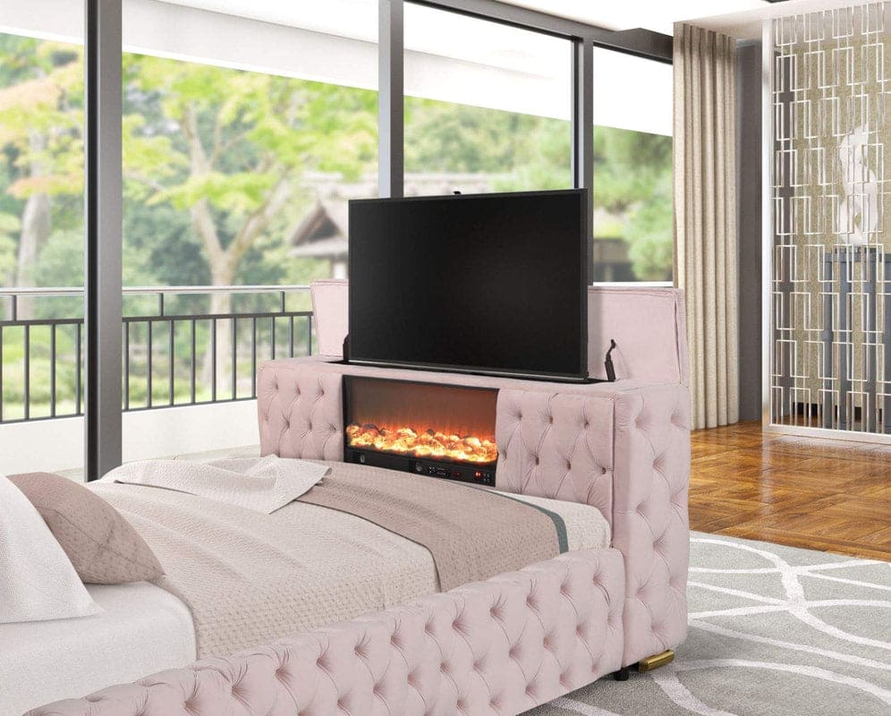 Future Pink Platform Bed - Queen, King **NEW ARRIVAL**