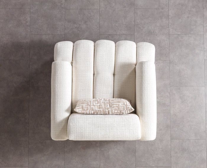 Yulia Ivory Boucle Chair