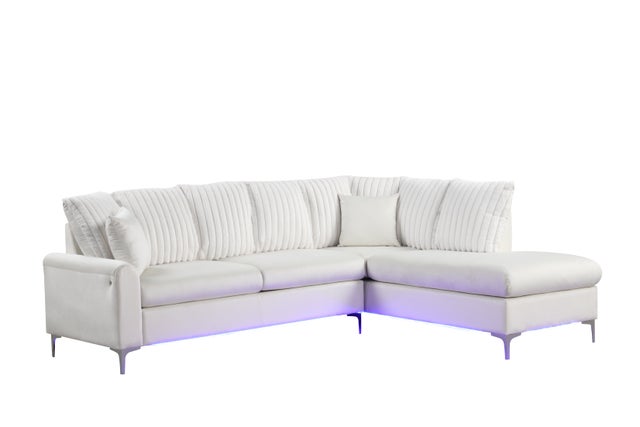 Candy Beige -Sectional (w/ LED's)