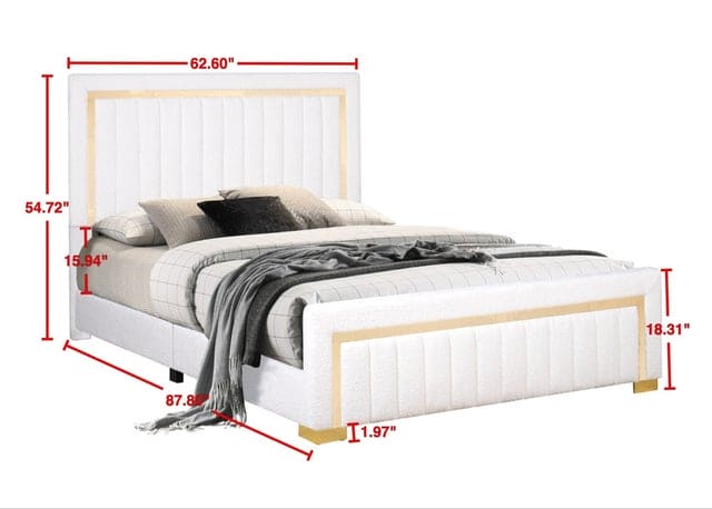 HH820 Off White Bed