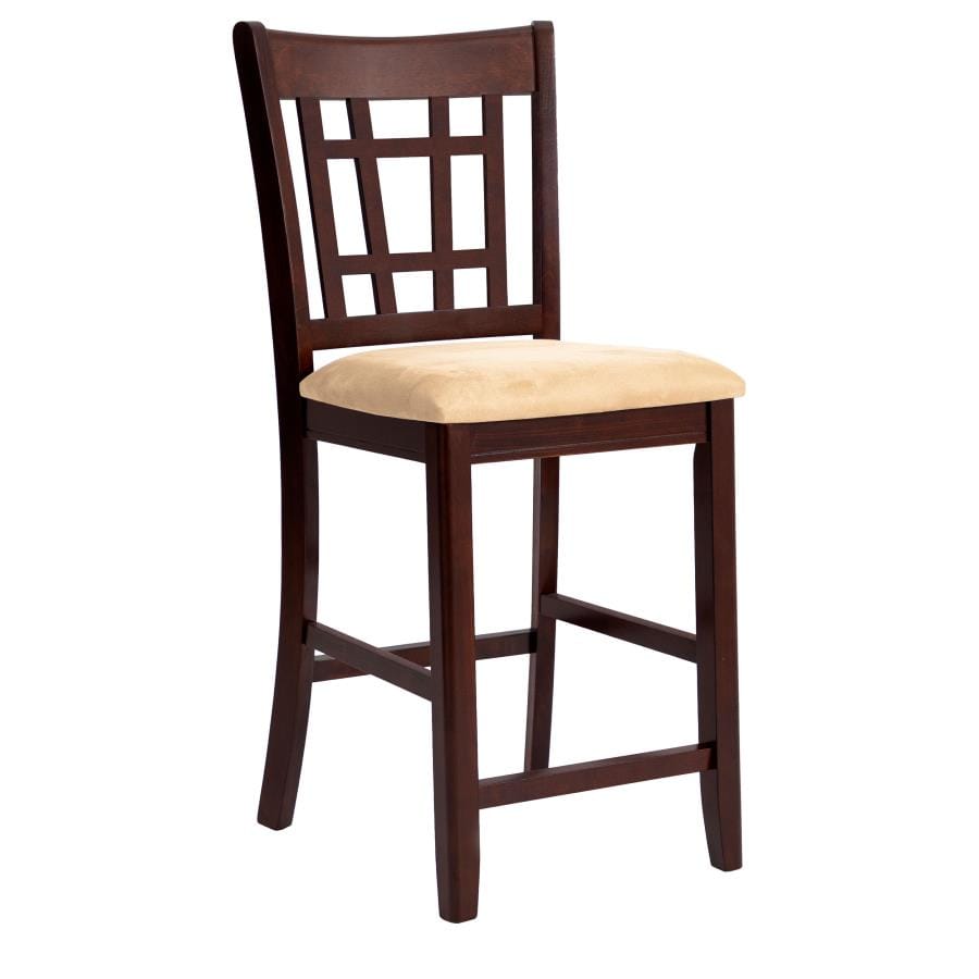 Lavon 24" Counter Stools Tan and Brown (Set of 2)