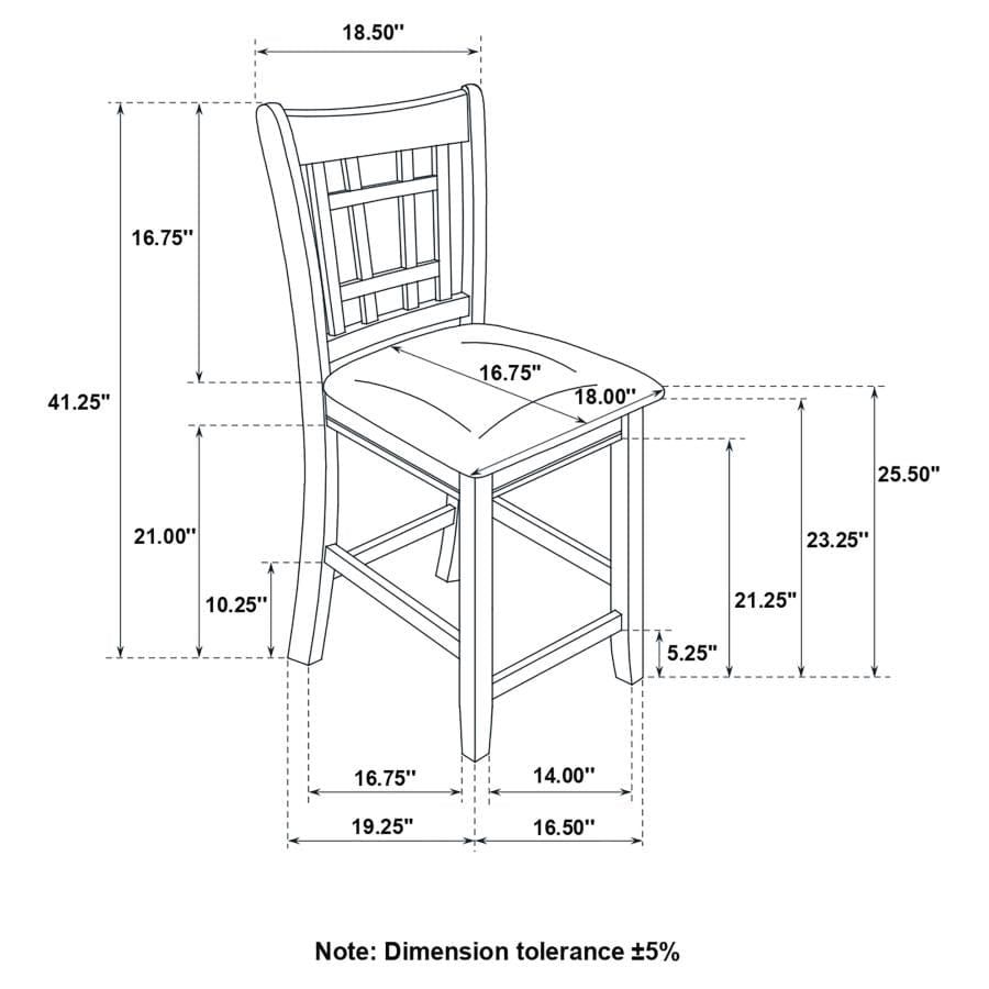 Lavon 24" Counter Stools Tan and Brown (Set of 2)