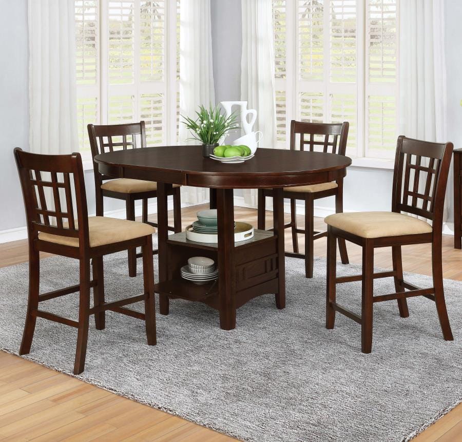 Lavon 24" Counter Stools Tan and Brown (Set of 2)