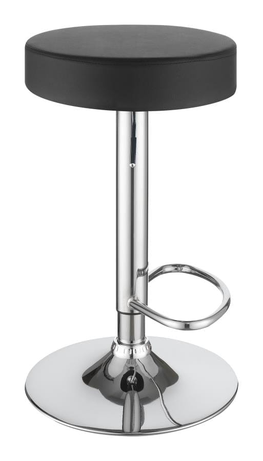 Ramses 29" Adjustable Bar Stool Chrome and Black