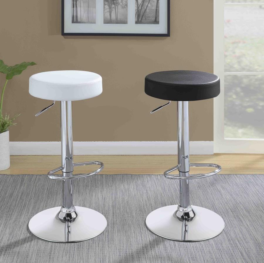 Ramses 29" Adjustable Bar Stool Chrome and Black